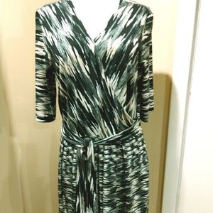 Max Studio Geometric Print Dress, Size XL $98